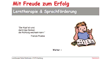 Tablet Screenshot of lerntherapie-rosengarten.de